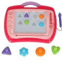 Kik Sp. z o. o. Sp. k. Tablica magnetyczna tablet do rysowania znikopis stempelki różowy XL