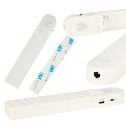 Taśma LED wodoodporna na baterie USB czujnik ruchu 1M 59LED zimny biały Kik Sp. z o. o. Sp. k. Taśma LED wodoodporna na baterie USB czujnik ruchu 1M 59LED zimny biały Kik Sp. z o. o. Sp. k.