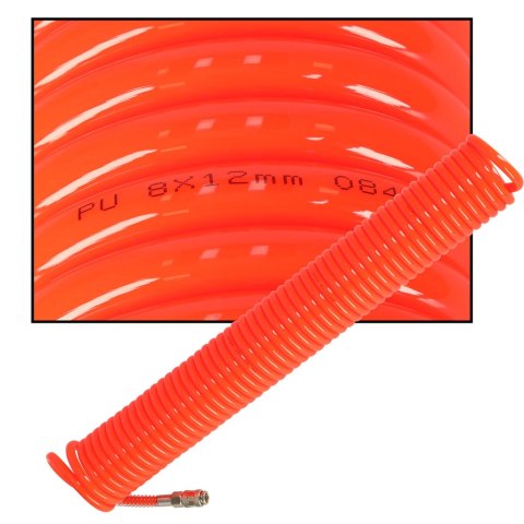 Kik Sp. z o. o. Sp. k. Wąż pneumatyczny spiralny zwijany do kompresora 12mm 15m KAFUWELL Kik Sp. z o. o. Sp. k. Wąż pneumatyczny spiralny zwijany do kompresora 12mm 15m KAFUWELL
