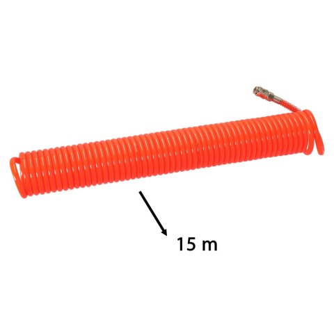 Kik Sp. z o. o. Sp. k. Wąż pneumatyczny spiralny zwijany do kompresora 12mm 15m KAFUWELL Kik Sp. z o. o. Sp. k. Wąż pneumatyczny spiralny zwijany do kompresora 12mm 15m KAFUWELL