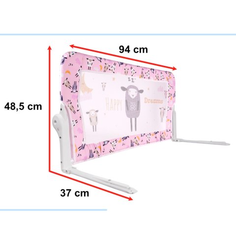 Kik Sp. z o. o. Sp. k. Barierka osłona ochronna do łóżka otwierana 90cm owieczka Kik Sp. z o. o. Sp. k. Barierka osłona ochronna do łóżka otwierana 90cm owieczka