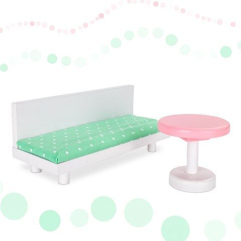 Domek dla lalek drewniany mebelki pastelowy 117cm Kik Sp. z o. o. Sp. k. Domek dla lalek drewniany mebelki pastelowy 117cm Kik Sp. z o. o. Sp. k.
