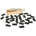 Kik Sp. z o. o. Sp. k. Domino drewniane gra rodzinna edukacyjna z etui klocki z drewna do gry