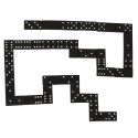 Kik Sp. z o. o. Sp. k. Domino drewniane gra rodzinna edukacyjna z etui klocki z drewna do gry