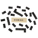 Kik Sp. z o. o. Sp. k. Domino drewniane gra rodzinna edukacyjna z etui klocki z drewna do gry