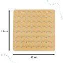 Geoboard geoplan drewniana układanka tworzenie kształtów z gumek Kik Sp. z o. o. Sp. k.