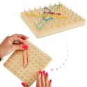 Geoboard geoplan drewniana układanka tworzenie kształtów z gumek Kik Sp. z o. o. Sp. k.