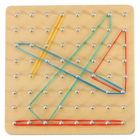 Geoboard geoplan drewniana układanka tworzenie kształtów z gumek Kik Sp. z o. o. Sp. k. Geoboard geoplan drewniana układanka tworzenie kształtów z gumek Kik Sp. z o. o. Sp. k.