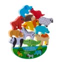 Gra zręcznościowa montessori układanka balansująca klocki zwierzątka drewniane Kik Sp. z o. o. Sp. k.