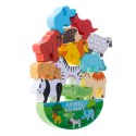 Gra zręcznościowa montessori układanka balansująca klocki zwierzątka drewniane Kik Sp. z o. o. Sp. k.