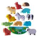 Gra zręcznościowa montessori układanka balansująca klocki zwierzątka drewniane Kik Sp. z o. o. Sp. k.