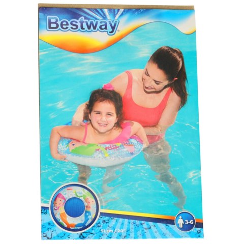Kółko do pływania koło dmuchane kółko plażowe syrenki 60 kg BESTWAY 36113 51 cm Kik Sp. z o. o. Sp. k. Kółko do pływania koło dmuchane kółko plażowe syrenki 60 kg BESTWAY 36113 51 cm Kik Sp. z o. o. Sp. k.
