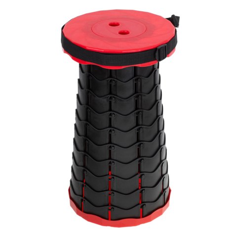 Krzesło składane taboret teleskopowy turystyczny przenośny czerwony 200kg Kik Sp. z o. o. Sp. k. Krzesło składane taboret teleskopowy turystyczny przenośny czerwony 200kg Kik Sp. z o. o. Sp. k.