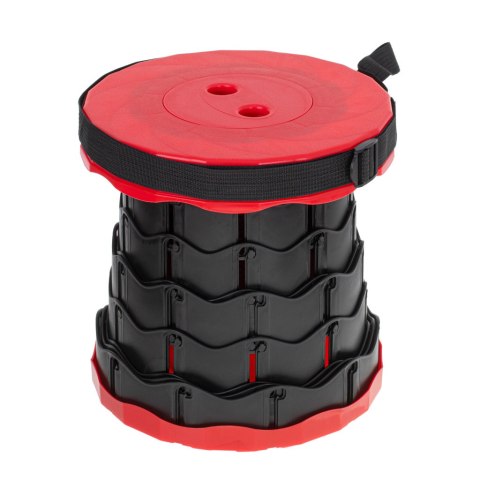 Krzesło składane taboret teleskopowy turystyczny przenośny czerwony 200kg Kik Sp. z o. o. Sp. k. Krzesło składane taboret teleskopowy turystyczny przenośny czerwony 200kg Kik Sp. z o. o. Sp. k.