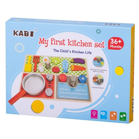 Kuchnia zestaw kuchenny drewniany dla dzieci kuchenka zlew blat kuchenny Kik Sp. z o. o. Sp. k. Kuchnia zestaw kuchenny drewniany dla dzieci kuchenka zlew blat kuchenny Kik Sp. z o. o. Sp. k.