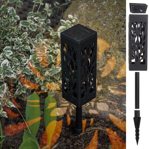 Lampa solarna ogrodowa ażurowa latarenka lamion LED czujnik zmierzchu wbijana 4szt. Kik Sp. z o. o. Sp. k. Lampa solarna ogrodowa ażurowa latarenka lamion LED czujnik zmierzchu wbijana 4szt. Kik Sp. z o. o. Sp. k.