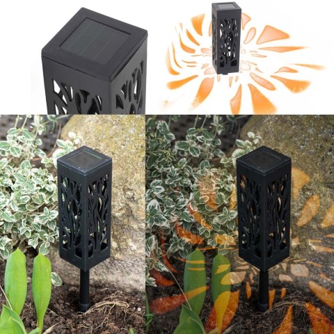 Lampa solarna ogrodowa ażurowa latarenka lamion LED czujnik zmierzchu wbijana 4szt. Kik Sp. z o. o. Sp. k. Lampa solarna ogrodowa ażurowa latarenka lamion LED czujnik zmierzchu wbijana 4szt. Kik Sp. z o. o. Sp. k.