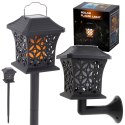Lampa solarna ogrodowa ażurowa latarenka wisząca wbijana lampion 12 LED Kik Sp. z o. o. Sp. k.
