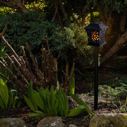 Lampa solarna ogrodowa ażurowa latarenka wisząca wbijana lampion 12 LED Kik Sp. z o. o. Sp. k. Lampa solarna ogrodowa ażurowa latarenka wisząca wbijana lampion 12 LED Kik Sp. z o. o. Sp. k.