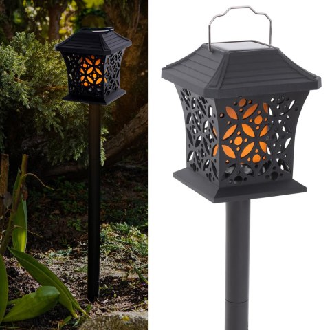 Lampa solarna ogrodowa ażurowa latarenka wisząca wbijana lampion 12 LED Kik Sp. z o. o. Sp. k. Lampa solarna ogrodowa ażurowa latarenka wisząca wbijana lampion 12 LED Kik Sp. z o. o. Sp. k.