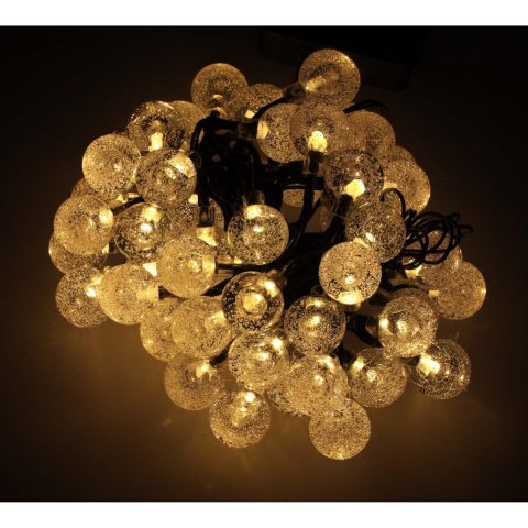 Lampki ogrodowe solarne kulki 7m 50LED ciepły biały Kik Sp. z o. o. Sp. k. Lampki ogrodowe solarne kulki 7m 50LED ciepły biały Kik Sp. z o. o. Sp. k.