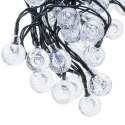 Lampki ogrodowe solarne kulki 7m 50LED zimny biały Kik Sp. z o. o. Sp. k.