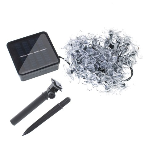 Lampki ogrodowe solarne kwiatki 7m 50LED multikolor Lampki ogrodowe solarne kwiatki 7m 50LED multikolor
