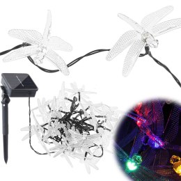 Lampki ogrodowe solarne ważki 6,5m 30LED multikolor Kik Sp. z o. o. Sp. k.
