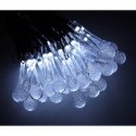 Kik Sp. z o. o. Sp. k. Lampki solarne ogrodowe łezki 6,5m 30LED zimny biały