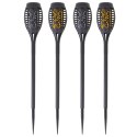Kik Sp. z o. o. Sp. k. Lampy solarne ogrodowe pochodnie 12LED 4szt.
