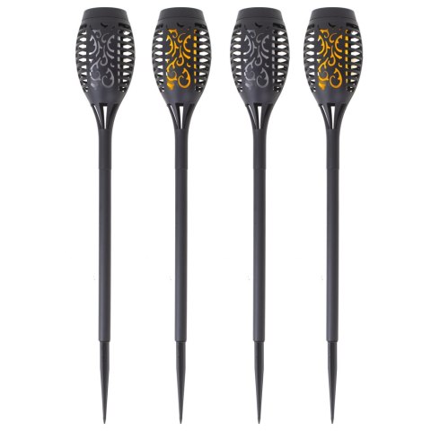 Kik Sp. z o. o. Sp. k. Lampy solarne ogrodowe pochodnie 12LED 4szt. Kik Sp. z o. o. Sp. k. Lampy solarne ogrodowe pochodnie 12LED 4szt.