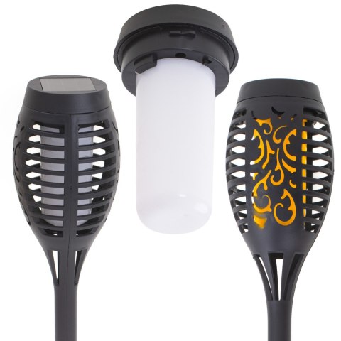 Kik Sp. z o. o. Sp. k. Lampy solarne ogrodowe pochodnie 12LED 4szt. Kik Sp. z o. o. Sp. k. Lampy solarne ogrodowe pochodnie 12LED 4szt.