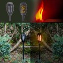 Kik Sp. z o. o. Sp. k. Lampy solarne ogrodowe pochodnie 12LED 4szt.