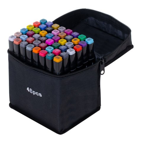 Markery dwustronne mazaki alkoholowe w etui 48 + podstawka Kik Sp. z o. o. Sp. k. Markery dwustronne mazaki alkoholowe w etui 48 + podstawka Kik Sp. z o. o. Sp. k.