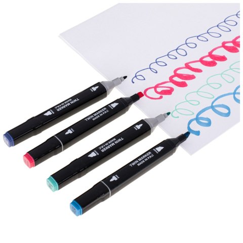 Markery dwustronne mazaki alkoholowe w etui 48 + podstawka Kik Sp. z o. o. Sp. k. Markery dwustronne mazaki alkoholowe w etui 48 + podstawka Kik Sp. z o. o. Sp. k.