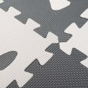 Mata edukacyjna dla dzieci piankowa puzzle szara 85 x 85 cm 9 elementów Kik Sp. z o. o. Sp. k.