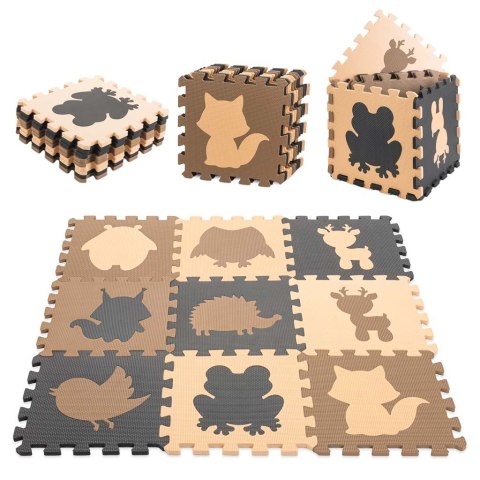 Mata edukacyjna piankowa puzzle beż 85 x 85 cm 9 elementów Kik Sp. z o. o. Sp. k. Mata edukacyjna piankowa puzzle beż 85 x 85 cm 9 elementów Kik Sp. z o. o. Sp. k.