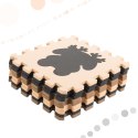 Mata edukacyjna piankowa puzzle beż 85 x 85 cm 9 elementów Kik Sp. z o. o. Sp. k.