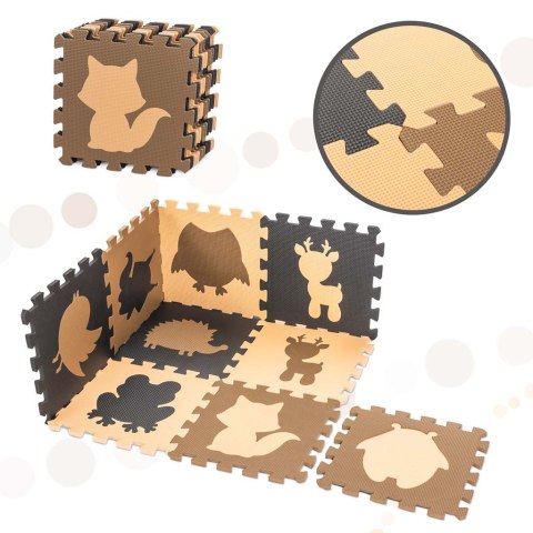 Mata edukacyjna piankowa puzzle beż 85 x 85 cm 9 elementów Kik Sp. z o. o. Sp. k. Mata edukacyjna piankowa puzzle beż 85 x 85 cm 9 elementów Kik Sp. z o. o. Sp. k.