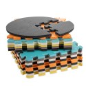 Kik Sp. z o. o. Sp. k. Mata edukacyjna piankowa puzzle zwierzątka kolorowa 114 x 114 cm 25 elementów