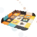 Kik Sp. z o. o. Sp. k. Mata edukacyjna piankowa puzzle zwierzątka kolorowa 114 x 114 cm 25 elementów