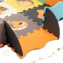 Kik Sp. z o. o. Sp. k. Mata edukacyjna piankowa puzzle zwierzątka kolorowa 114 x 114 cm 25 elementów