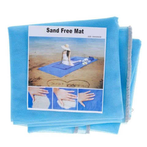 Mata plażowa koc na plażę sand free XXL 200x200cm Kik Sp. z o. o. Sp. k. Mata plażowa koc na plażę sand free XXL 200x200cm Kik Sp. z o. o. Sp. k.