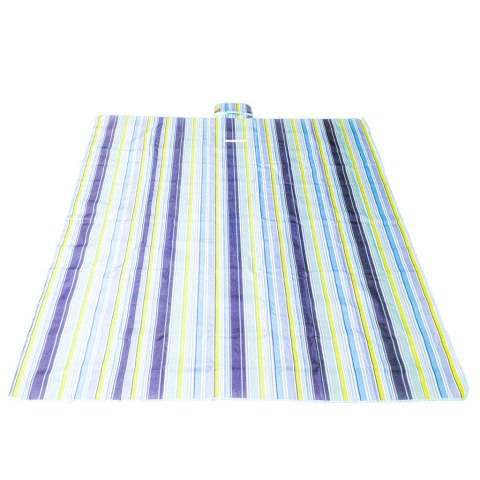Mata plażowa wodoodporna koc piknikowy plażowy składany torba XXL 200x200cm niebieska Kik Sp. z o. o. Sp. k. Mata plażowa wodoodporna koc piknikowy plażowy składany torba XXL 200x200cm niebieska Kik Sp. z o. o. Sp. k.