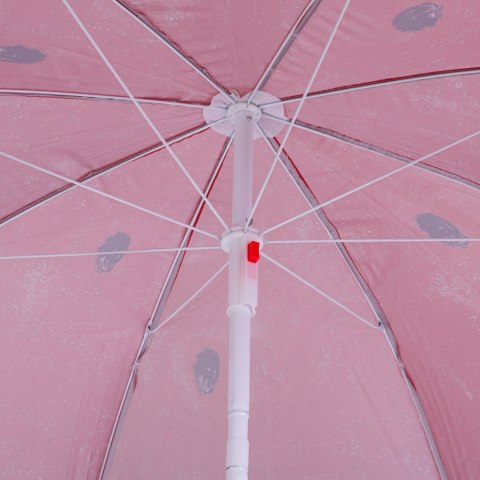 Kik Sp. z o. o. Sp. k. Parasol ogrodowy plażowy regulowany łamany 150cm arbuz UV Kik Sp. z o. o. Sp. k. Parasol ogrodowy plażowy regulowany łamany 150cm arbuz UV
