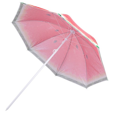 Kik Sp. z o. o. Sp. k. Parasol ogrodowy plażowy regulowany łamany 150cm arbuz UV Kik Sp. z o. o. Sp. k. Parasol ogrodowy plażowy regulowany łamany 150cm arbuz UV