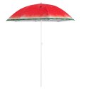 Kik Sp. z o. o. Sp. k. Parasol ogrodowy plażowy regulowany łamany 150cm arbuz UV