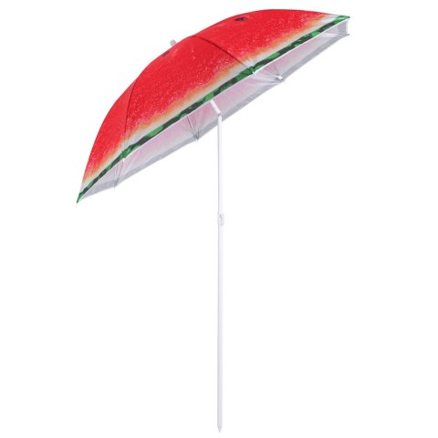 Kik Sp. z o. o. Sp. k. Parasol ogrodowy plażowy regulowany łamany 150cm arbuz UV Kik Sp. z o. o. Sp. k. Parasol ogrodowy plażowy regulowany łamany 150cm arbuz UV