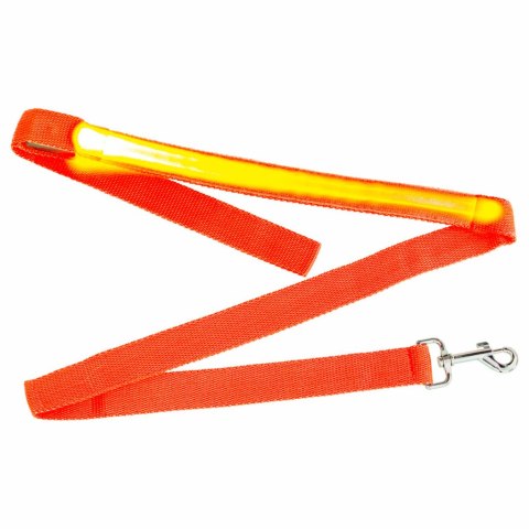 Smycz dla psa kota świecąca spacer jesień zima noc LED 1,2 m pomarańczowa Kik Sp. z o. o. Sp. k. Smycz dla psa kota świecąca spacer jesień zima noc LED 1,2 m pomarańczowa Kik Sp. z o. o. Sp. k.