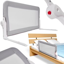Barierka osłona ochronna do łóżka otwierana 120cm szara Kik Sp. z o. o. Sp. k.